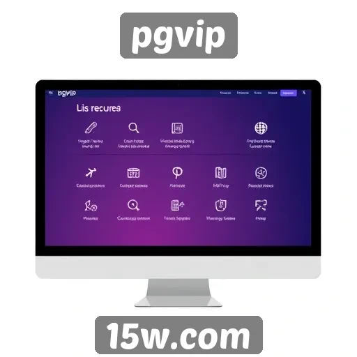 Recursos e funcionalidades do site pgvip
